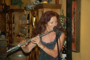 Karin plays the flute